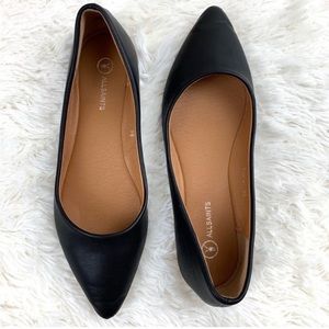 Allsaints black flats